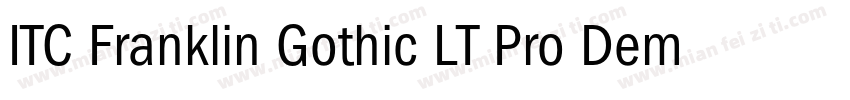 ITC Franklin Gothic LT Pro Demi字体转换
